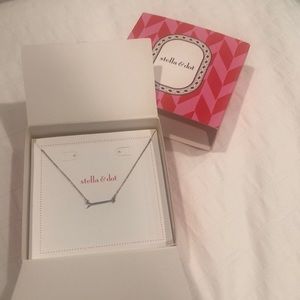 Stella&Dot on the mark silver necklace